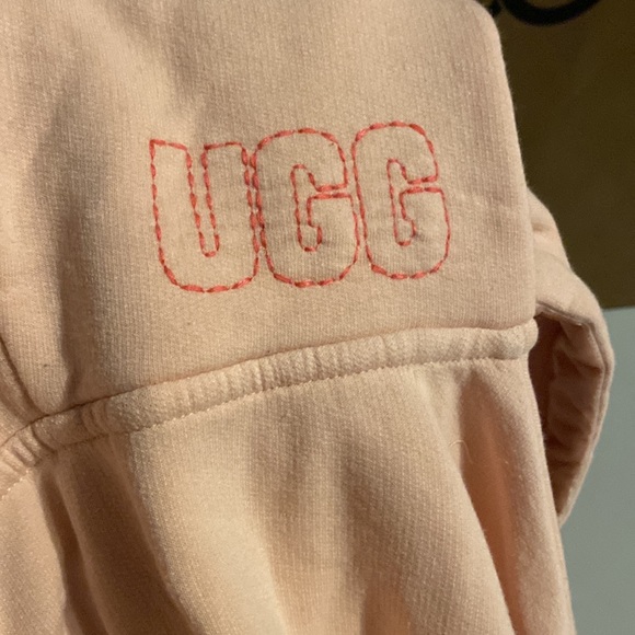 UGG ABBI HALF MOON SLEEVE ROSEWATER HOODIE NWT - Picture 4 of 14
